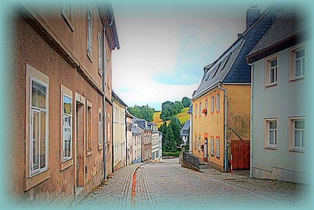 alte Dorfstraße oberes Erzgebirge
