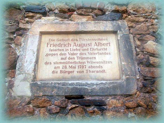 Gedenktafel Höhenburg Tharandt