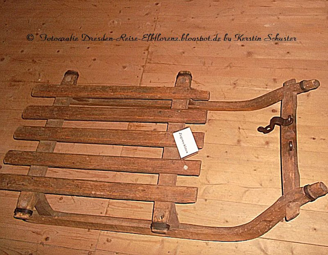 Museumsstück Ziegenschlitten Heimatmuseum Rammenau