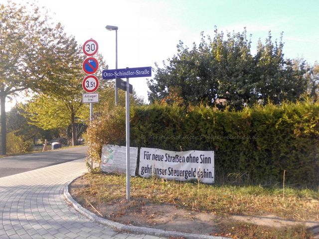 neue Straßen in Pillnitz ohne Sinn