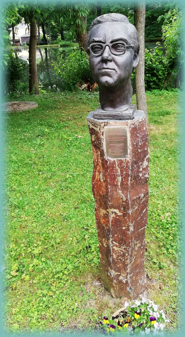 Skulptur Peter Schreier Kurpark Kreischa