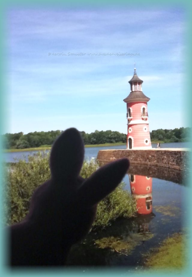 Osterhase Leuchtturm Moritzburg